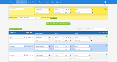 Create Schedules
